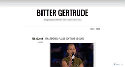 Desktop Screenshot of bittergertrude.com