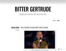 Tablet Screenshot of bittergertrude.com